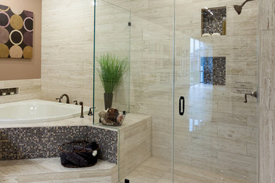 Traditional Glass Shower Door Bathroom Ideas