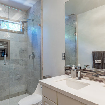 Traditional Gray Bathroom Updates on Pierpoint Circle - Full Bathroom