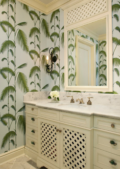 Beach Style Bathroom by Katherine Shenaman Interiors