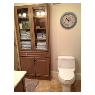 Traditional Master bathroom remodel w/built in Linen Closet ...