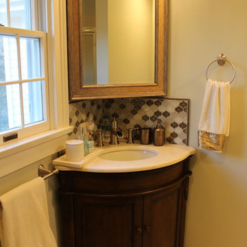 Traditional New England Colonial Remodel- Guest Bathroom