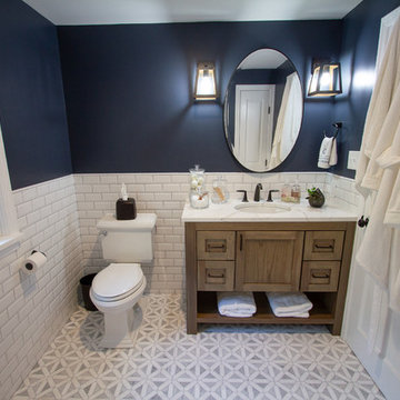 Traditional-style Colonial Bathroom Update