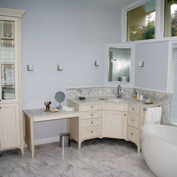 Traditional Vintage White Bathroom  Montvale New Jersey