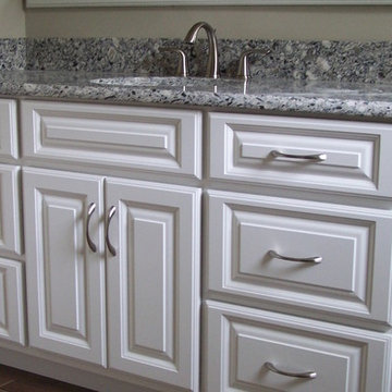 Traditional White Bathroom Cabinetry