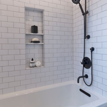 75 Small Tub Shower Combo Ideas You Ll, Short Bathtub Shower Combo