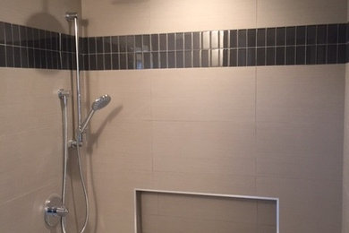 Example of a transitional bathroom design in Vancouver