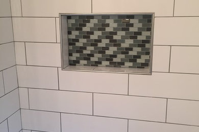 Transitional Bathroom Shower Remodel