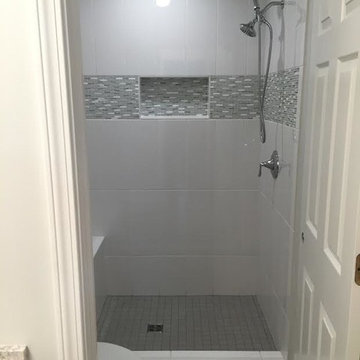 Transitional Bathroom Tile Remodel