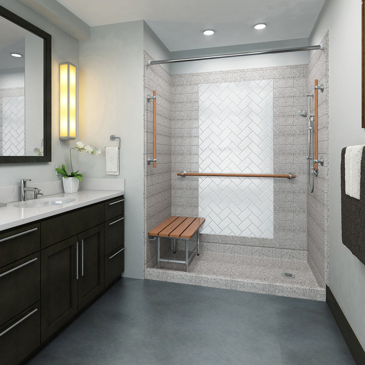 Walk In Shower Grab Bar Photos & Ideas Houzz