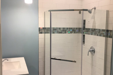 Transitional Bathroom with Walk-In Shower