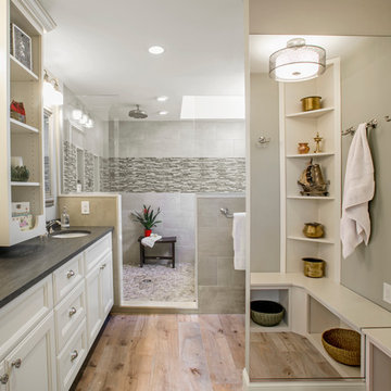 Transitional Eclectic Master Bathroom
