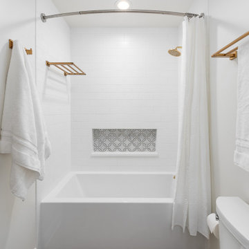 Transitional Hall Bath - Naperville, IL