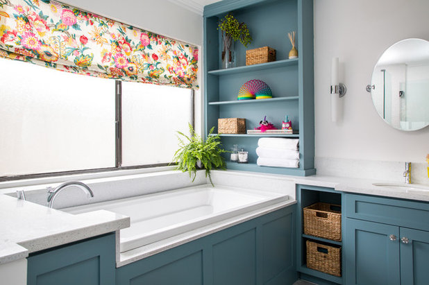 Transitional Bathroom by Joy Street Design