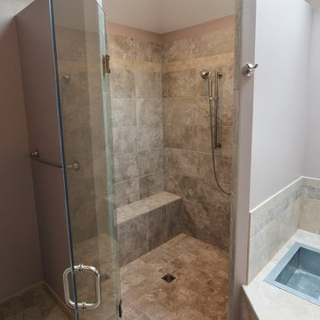 Transitional Master Bathroom in Aurora, IL