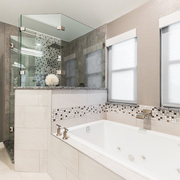 Transitional Master Bathroom Remodel: A Greige Transition