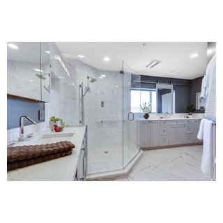 Transitional Master Bathroom Remodel Frederick, MD - Classique Chic ...