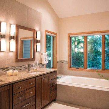 Transitional Master Bathroom Remodel in Fitchburg, WI
