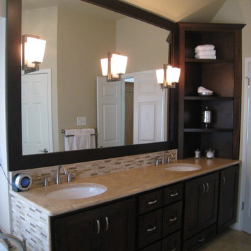 Transitional Master Bathroom, Round Rock, Texas