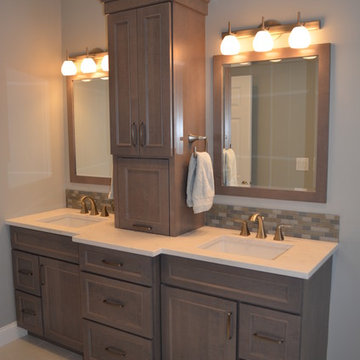 Transitional New Constrn. Master Bath w/Waverton D. Vanity Countertops