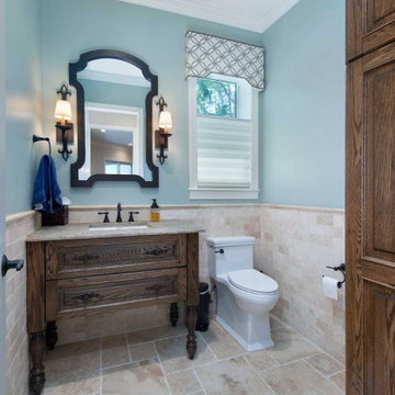 Transitional Powder Room Remodel in Ft. Myers, FL