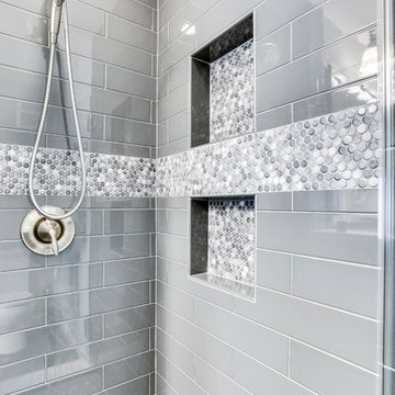 Transitional Small Bathroom Design Alexandria, VA