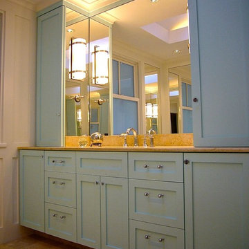 TRANSITIONAL STYLE - Shaker Style Inset Flat Panel Doors / Drawers
