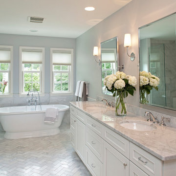 Transitional White Kitchen