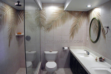 This is an example of a world-inspired bathroom in Hawaii.