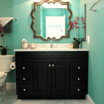 Turquoise Guest Bathroom