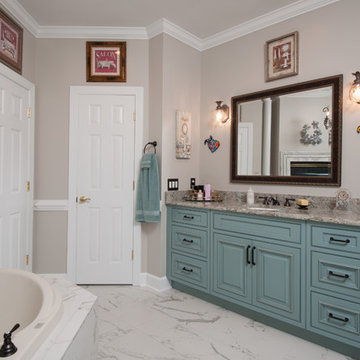 Tuscan inspired Master Bathroom Design Locust Grove, VA
