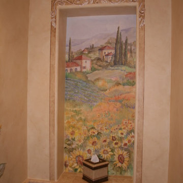 Tuscan Sunflower Powder Room