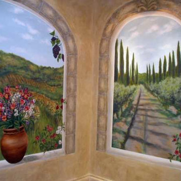 Tuscany Trompe L'oeil Mural