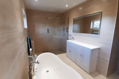 This is an example of a contemporary bathroom in Dorset.