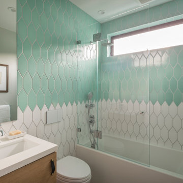 Two-Toned Kids' Bathroom Tiles