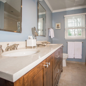 Two Transitional Bathrooms