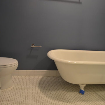 Typical bath room with claw foot tub