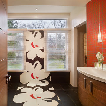 Unique bathroom design in Villanova, PA