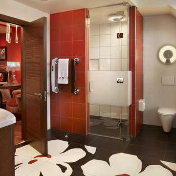 Unique bathroom design in Villanova, PA