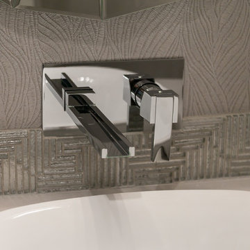 Unique Waterfall Sink Fixture in Bathroom