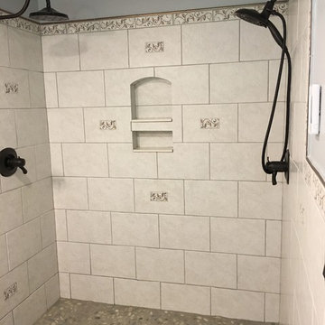 Updating a bathroom with large shower