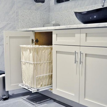 Upper East Side, NYC: White Marble Bathroom Remodel