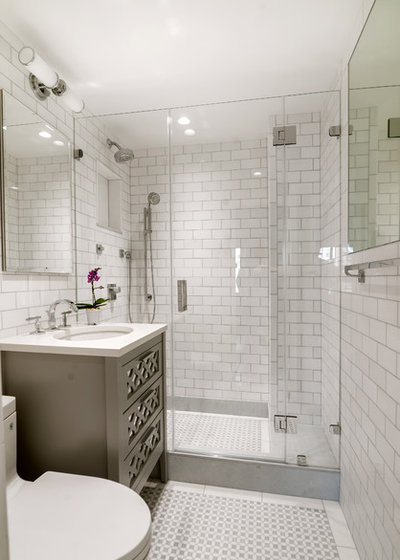 Transitional Bathroom by Pett & Associates, LLC