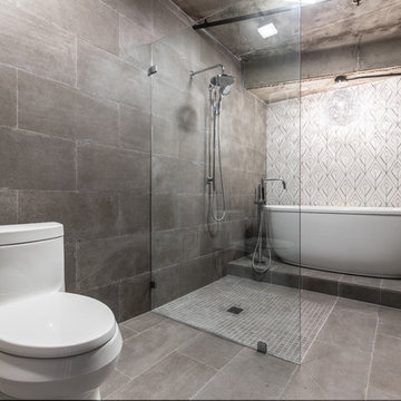 Uptown Condo Wet Room Master Bathroom Remodel