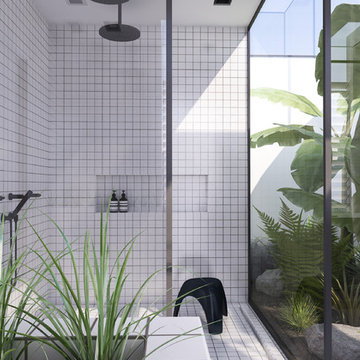 Urban contemporary bathroom