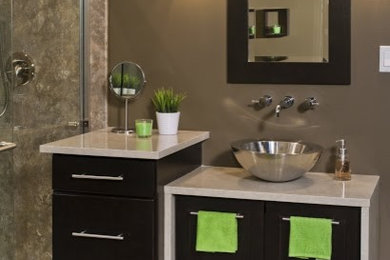 This is an example of a modern bathroom in Birmingham.