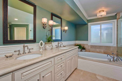 Elegant bathroom photo in San Diego