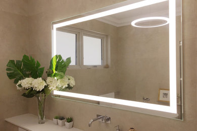 Vanity mirror with LED lights