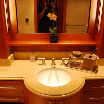 Vanity on board a super yacht