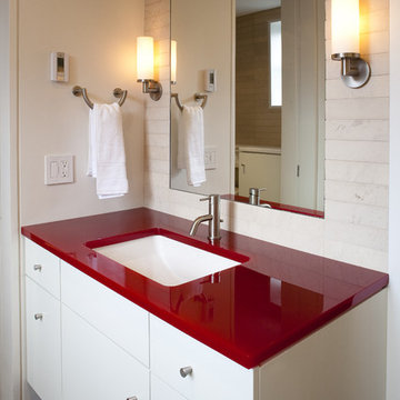 Vanity with Red Counter