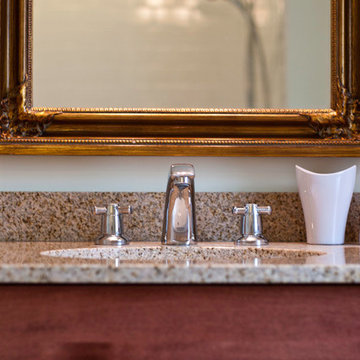 Venitian Gold Top and Wide Spread Faucet